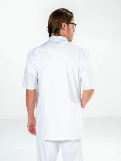 Tunique Blanche Médecin Manches Courtes DENIS -Travail Professionnels Vêtements Magasin tunique blanche medecin manches courtes denis 2