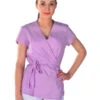 Tunique Cache Coeur Esthéticienne Mauve -Travail Professionnels Vêtements Magasin tunique cache coeur estheticienne mauve