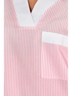 Tunique De Travail Femme à Manche Courte Rose Et Blanc -Travail Professionnels Vêtements Magasin tunique de travail femme a manche courte rose et blanc 2