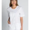 Tunique De Travail Femme Blanche Manches Courtes -Travail Professionnels Vêtements Magasin tunique de travail femme blanche manches courtes