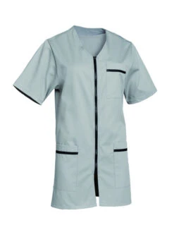 Tunique De Travail Grise Manches Courtes LENA