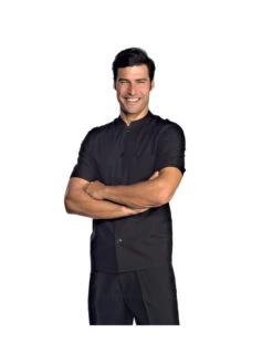 Tunique De Travail Homme Manche Courte Noire