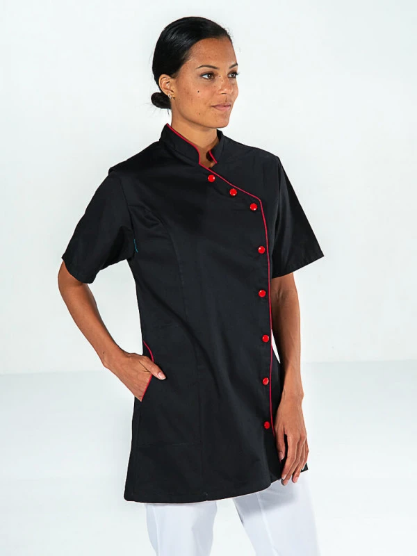 Tunique Esthéticienne Asymétrique Odile Noir 4 Tunique Esthéticienne Asymétrique Odile Noir – Image 2