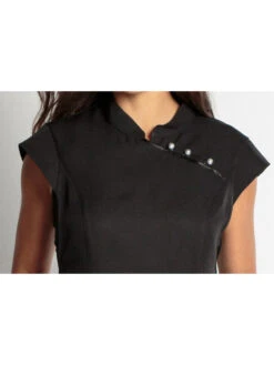Tunique Esthéticienne Noire 8 Tunique Esthéticienne Noire -Travail Professionnels Vêtements Magasin tunique estheticienne noire 2