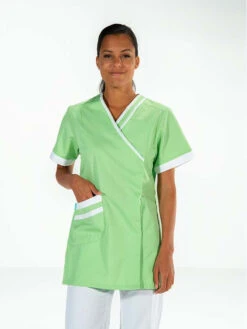 Tunique Médicale Verte/blanche Lilee
