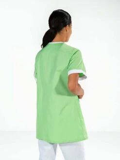 Tunique Médicale Verte/blanche Lilee 9 Tunique Médicale Verte/blanche Lilee -Travail Professionnels Vêtements Magasin tunique estheticienne vertblanche lilee 3