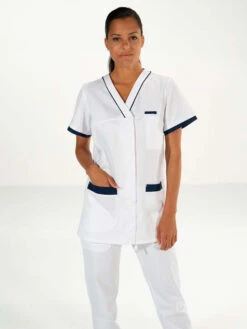 Tunique Femme Blanche / Bleue Alexandra