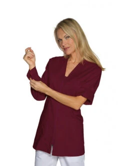 Tunique Femme Manches Ajustables Benidorm Bordeaux