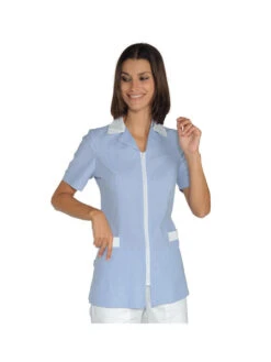 Tunique Femme Manches Courtes BarcellonaRayé Bleu Blanc