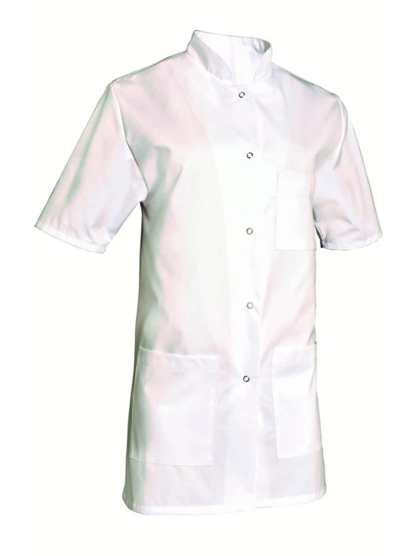 Tunique Femme Médecin 100% Coton Blanc Manches Courtes DENISE 7 Tunique Femme Médecin 100% Coton Blanc Manches Courtes DENISE – Image 5