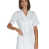 Tunique Infirmiere Manches Courtes Marbella Blanche 100% Coton -Travail Professionnels Vêtements Magasin tunique infirmiere manches courtes marbella blanche 100 coton
