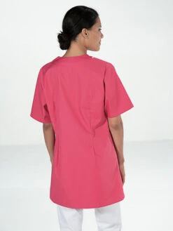 Tunique Kimono Manches Courtes Esthétique AMBRE Rose -Travail Professionnels Vêtements Magasin tunique kimono manches courtes esthetique ambre rose 2