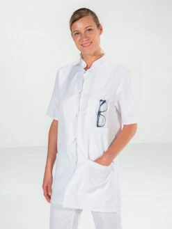 Tunique Médecin Blanche Femme Manches Courtes DENISE