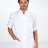 Tunique Médecin Homme Manches Longues Réglables Blanc FABIEN -Travail Professionnels Vêtements Magasin tunique medecin homme manches longues reglables blanc fabien
