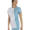 Tunique Médicale à Manches Courtes Microfibre Bleu -Travail Professionnels Vêtements Magasin tunique medicale a manches courtes microfibre bleu