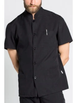 Tunique Médicale/beauté Homme Couleur Noir -Travail Professionnels Vêtements Magasin tunique medicale beaute homme couleur noir 2