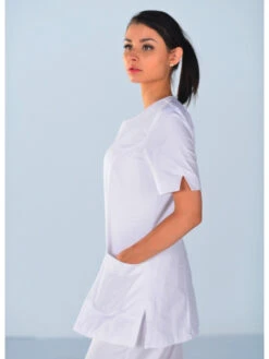 Tunique Médicale Blanche Alice 8 Tunique Médicale Blanche Alice -Travail Professionnels Vêtements Magasin tunique medicale blanche alice 2