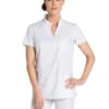 Tunique Médicale Blanche Col Mao