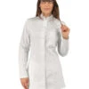 Tunique Médicale Blanche Coton Stretch Manches Longues Isacco -Travail Professionnels Vêtements Magasin tunique medicale blanche coton stretch manches longues isacco