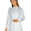 Tunique Médicale Blanche Poignets Serrés 100% Coton