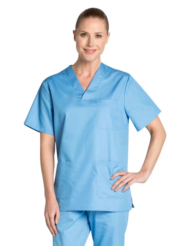 Tunique Médicale Bleu De France Unisexe Col En V 3 Tunique Médicale Bleu De France Unisexe Col En V