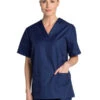 Tunique Médicale Bleu Marine Unisexe Col En V -Travail Professionnels Vêtements Magasin tunique medicale bleu marine unisexe col en v