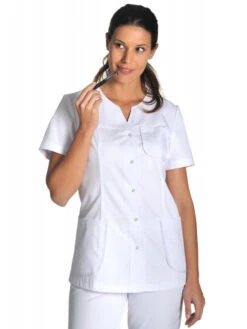 Tunique Médicale Femme, Coupe Classique 8 Tunique Médicale Femme, Coupe Classique -Travail Professionnels Vêtements Magasin tunique medicale femme coupe classique 1