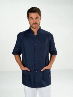 Tunique Médicale Homme Manches Courtes Bleu Marine DENIS