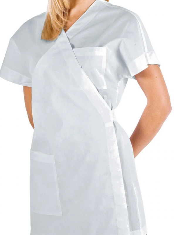 Tunique Médicale Kimono Blanc 4 Tunique Médicale Kimono Blanc – Image 2