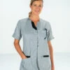 Tunique Médicale Manches Courtes LILA MC Gris -Travail Professionnels Vêtements Magasin tunique medicale manches courtes lila mc gris