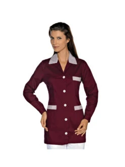 Tunique Médicale Marbella Bordeaux Rayé Bordeaux