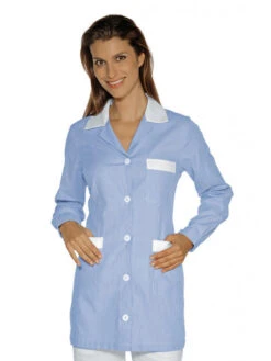 Tunique Médicale Marbella Rayé Ciel Blanc 100% Coton 5 Tunique Médicale Marbella Rayé Ciel Blanc 100% Coton -Travail Professionnels Vêtements Magasin tunique medicale marbella raye ciel blanc 100 coton 1