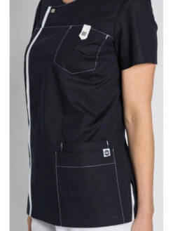 Tunique Médicale Moderne Look Bleu Marine -Travail Professionnels Vêtements Magasin tunique medicale moderne look bleu marine 2