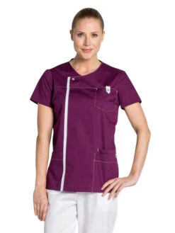 Tunique Médicale Moderne Look Couleur Prune
