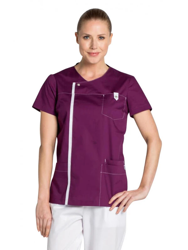 Tunique Médicale Moderne Look Couleur Prune 3 Tunique Médicale Moderne Look Couleur Prune