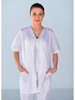 Tunique Médicale Ouverture Zip Clinic Look -Travail Professionnels Vêtements Magasin tunique medicale ouverture zip clinic look 2