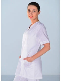 Tunique Médicale Ouverture Zip Clinic Look -Travail Professionnels Vêtements Magasin tunique medicale ouverture zip clinic look 3