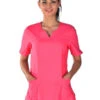 Tunique Médicale Rose Alice -Travail Professionnels Vêtements Magasin tunique medicale rose alice