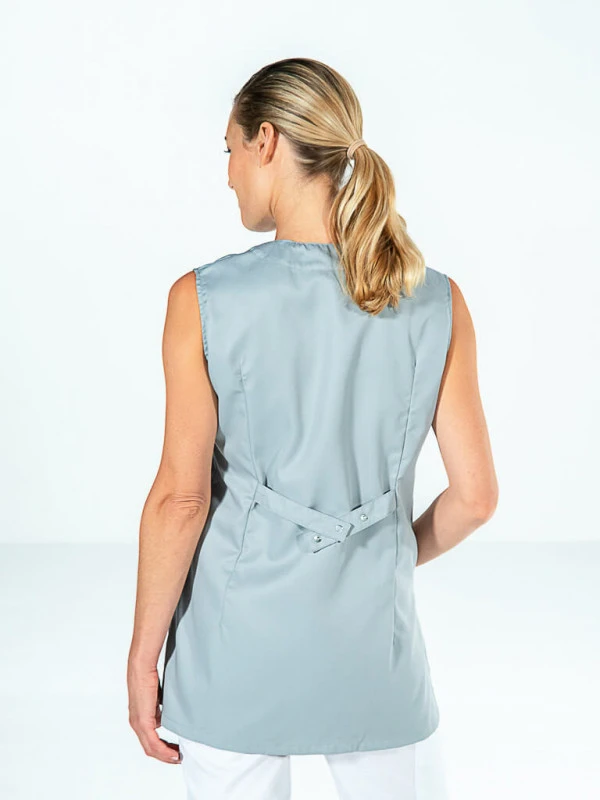 Tunique Médicale Sans Manches LILA SM Gris 5 Tunique Médicale Sans Manches LILA SM Gris – Image 3