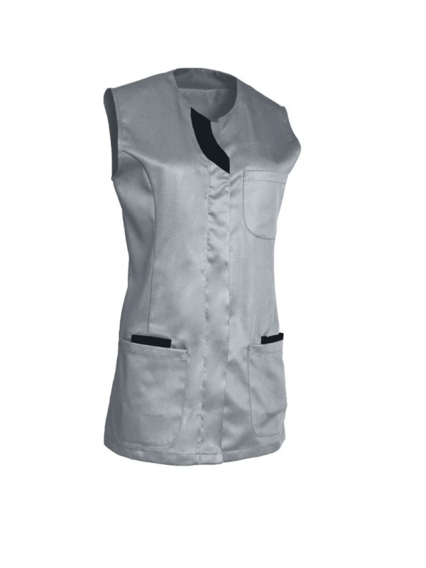 Tunique Médicale Sans Manches LILA SM Gris 7 Tunique Médicale Sans Manches LILA SM Gris – Image 5