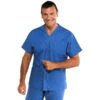 Tunique Médicale Unisex 100% Coton Cancun Bleu -Travail Professionnels Vêtements Magasin tunique medicale unisex 100 coton cancun bleu