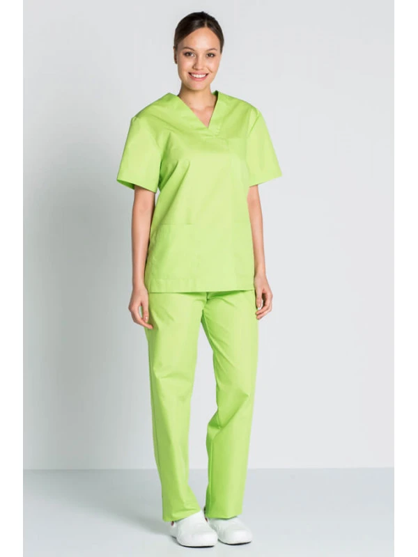 Tunique Médicale Vert Pistache Mixte Col En V 4 Tunique Médicale Vert Pistache Mixte Col En V – Image 2