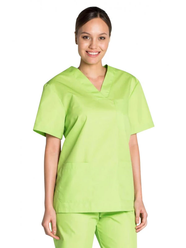 Tunique Médicale Vert Pistache Mixte Col En V 3 Tunique Médicale Vert Pistache Mixte Col En V