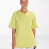 Tunique Pharmacienne Manches Courtes ANGELE Vert Anis 2 Tunique Pharmacienne Manches Courtes ANGELE Vert Anis -Travail Professionnels Vêtements Magasin tunique pharmacienne manches courtes angele vert anis