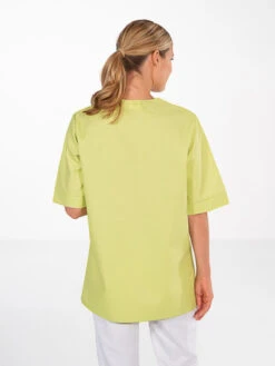 Tunique Pharmacienne Manches Courtes ANGELE Vert Anis -Travail Professionnels Vêtements Magasin tunique pharmacienne manches courtes angele vert anis 2