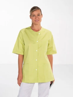 Tunique Pharmacienne Manches Courtes ANGELE Vert Anis