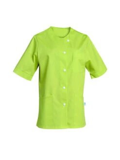 Tunique Pharmacienne Manches Courtes ANGELE Vert Anis -Travail Professionnels Vêtements Magasin tunique pharmacienne manches courtes angele vert anis 4