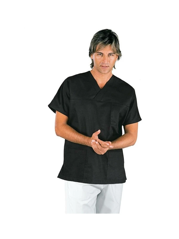 Tunique Sarrau Médical Noir Mixte 3 Tunique Sarrau Médical Noir Mixte