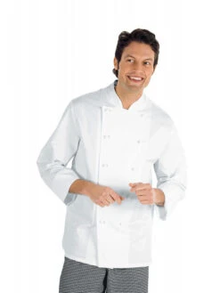 Veste Chef Cuisinier Enrica Blanc -Travail Professionnels Vêtements Magasin veste chef cuisinier enrica blanc 100 coton 1