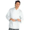 Veste Chef Cuisinier Enrica Blanc -Travail Professionnels Vêtements Magasin veste chef cuisinier enrica blanc 100 coton